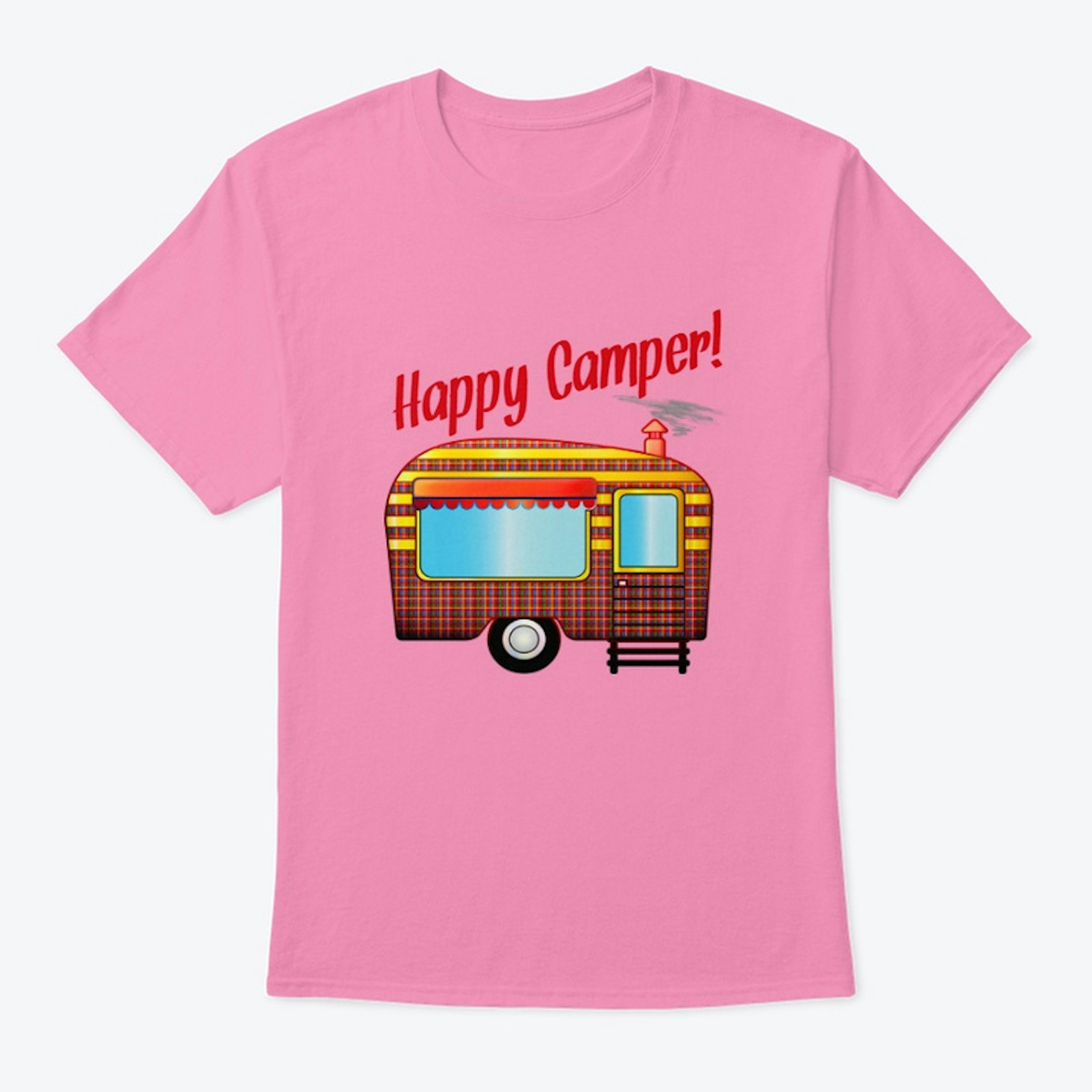 Happy Camper vintage trailer logo tee